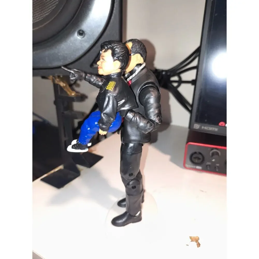 Custom Wwe Paul Ellering Action Figure With Puppet Rocco (LOD / Legion Of Doom)